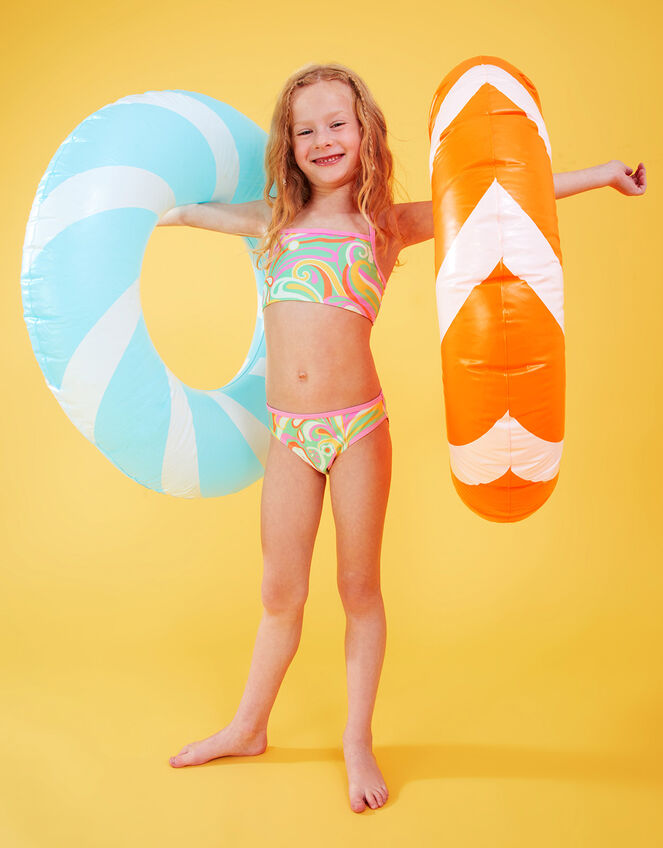 Girls Swirl Bikini Set, Multi (BRIGHTS-MULTI), large