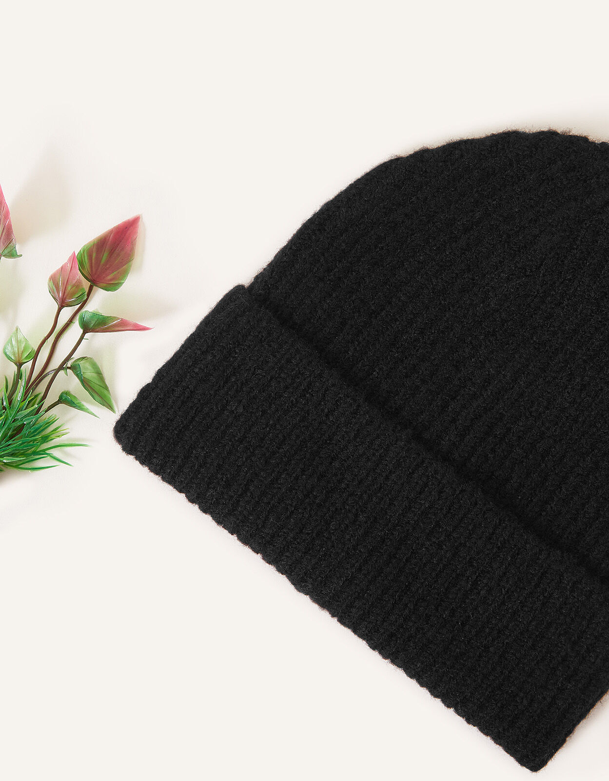 Soho Knit Beanie Hat Black