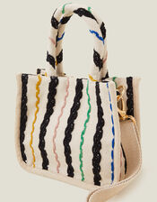 Stripe Cross-Body Bag, , large