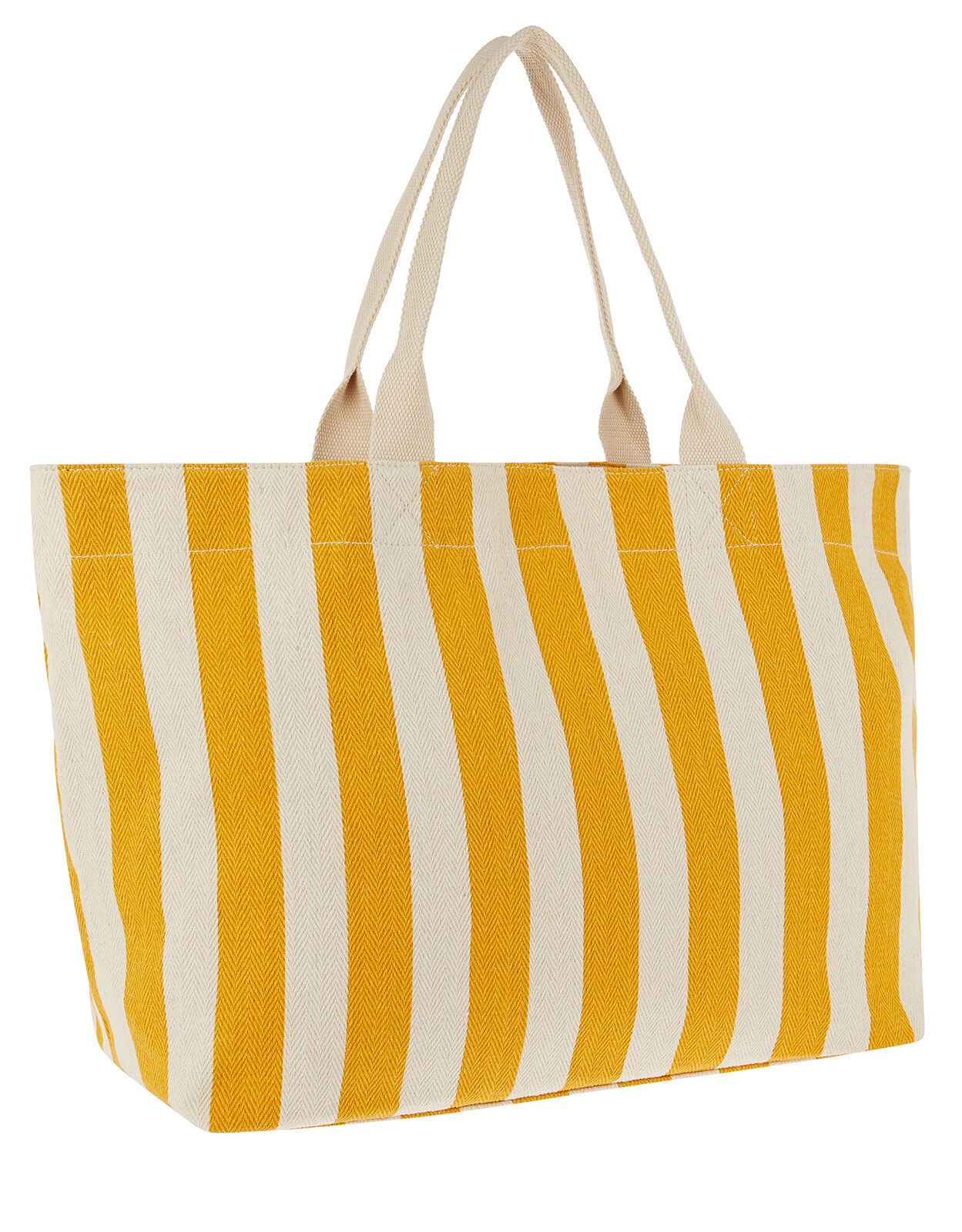 striped tote bag