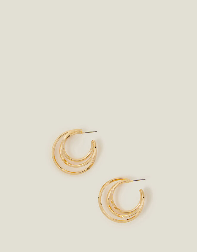 Layered Hoop Earrings, , large