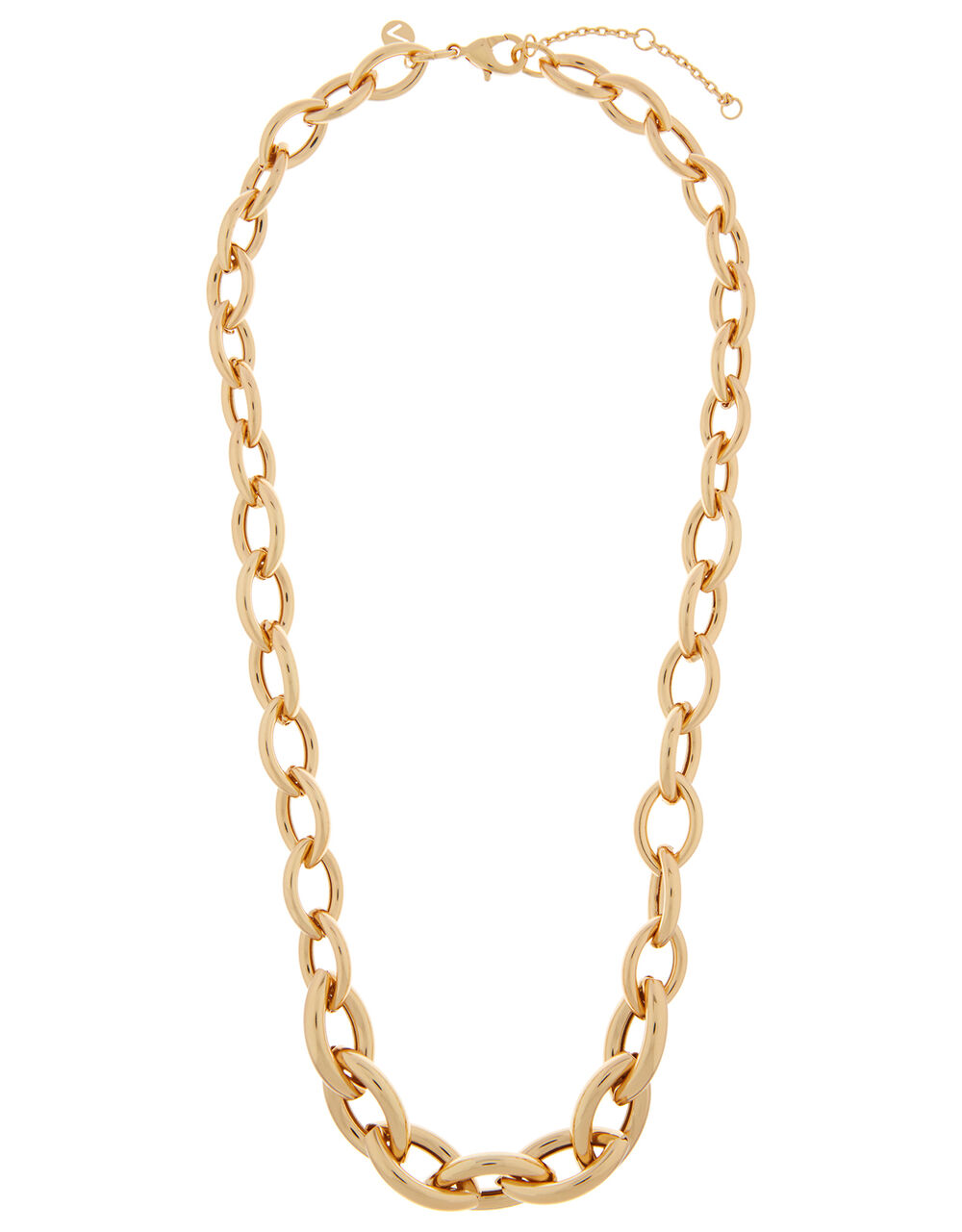 Gold-Plated Chunky Oval Link Chain Necklace | Z for Accessorize ...