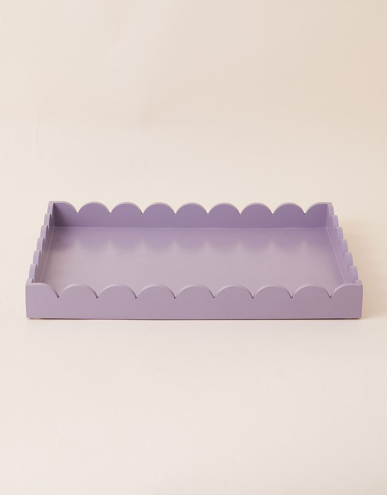 Large Wooden Tray With Scalloped Edge Purple 20 Off Selected Lines   01 48782869 2 