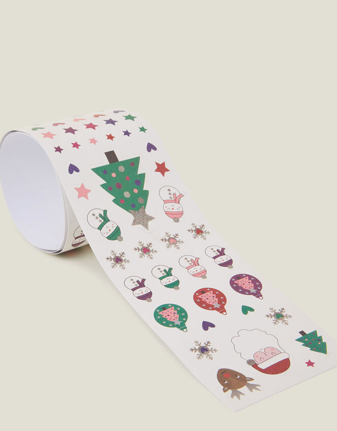 Girls Christmas Sticker Roll, , large