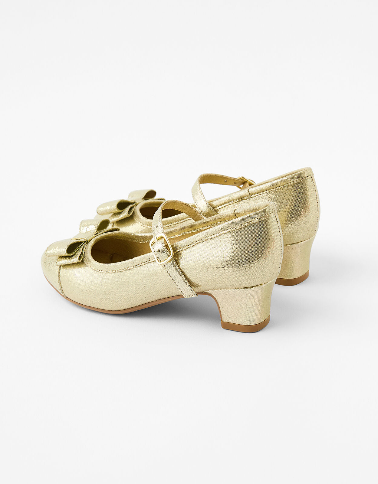 gold shimmer shoes