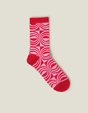 Geometric Swirl Socks, , large