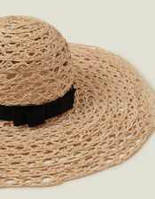 Circle Weave Floppy Hat, , large