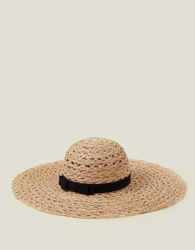 Circle Weave Floppy Hat, , large