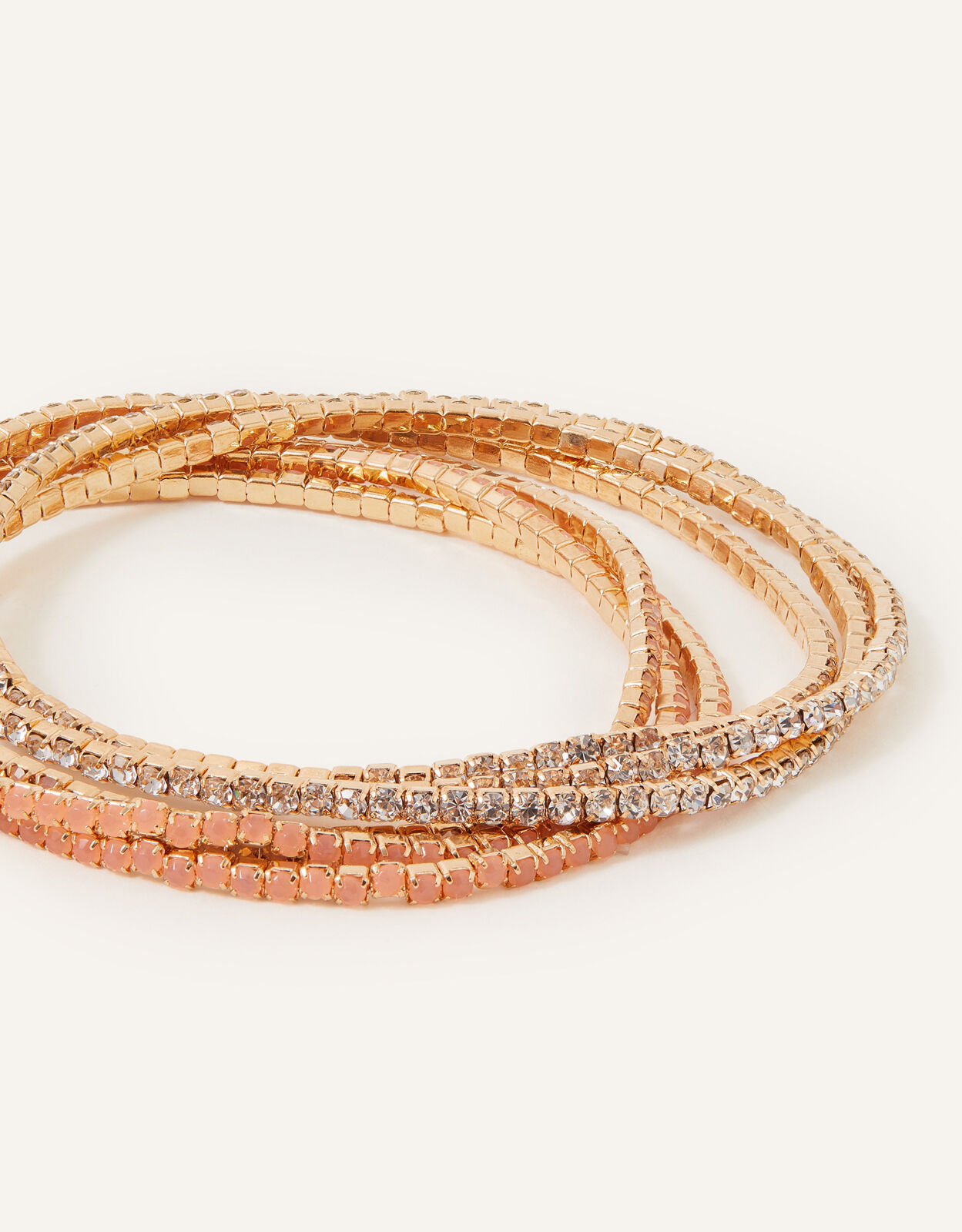 accessorize stunning bronze tone & pink bar chain charm bracelet | eBay