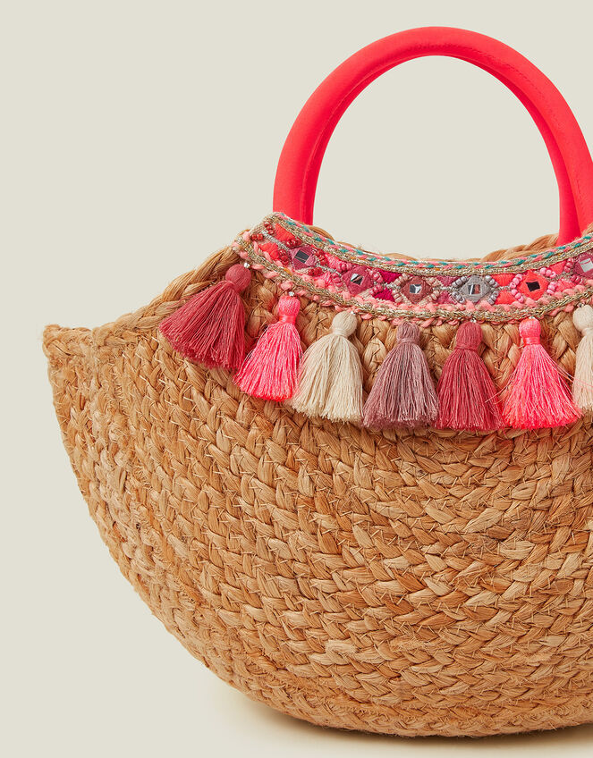 Jute Basket Bag, , large