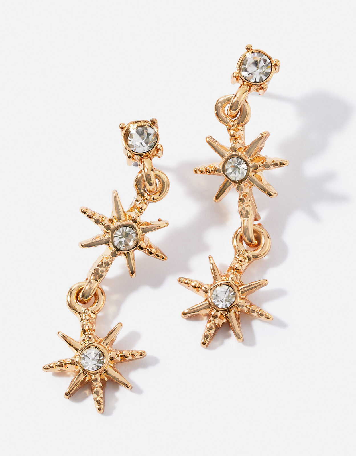 Ted Baker Celtis Gold Celestial Crystal Star Drop Earrings Argento.com