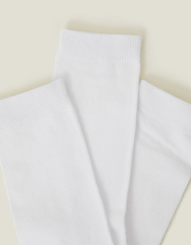 3-Pack Ankle Socks, White (WHITE), large