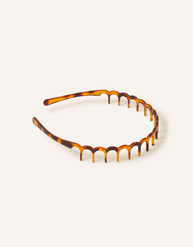 Tortoiseshell Teeth Comb Headband, , large