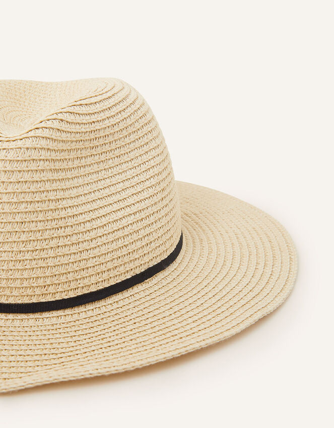 Packable Panama Hat, Natural (NATURAL), large