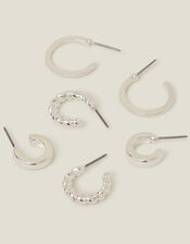 Twisted Hoops Set of Three, , large