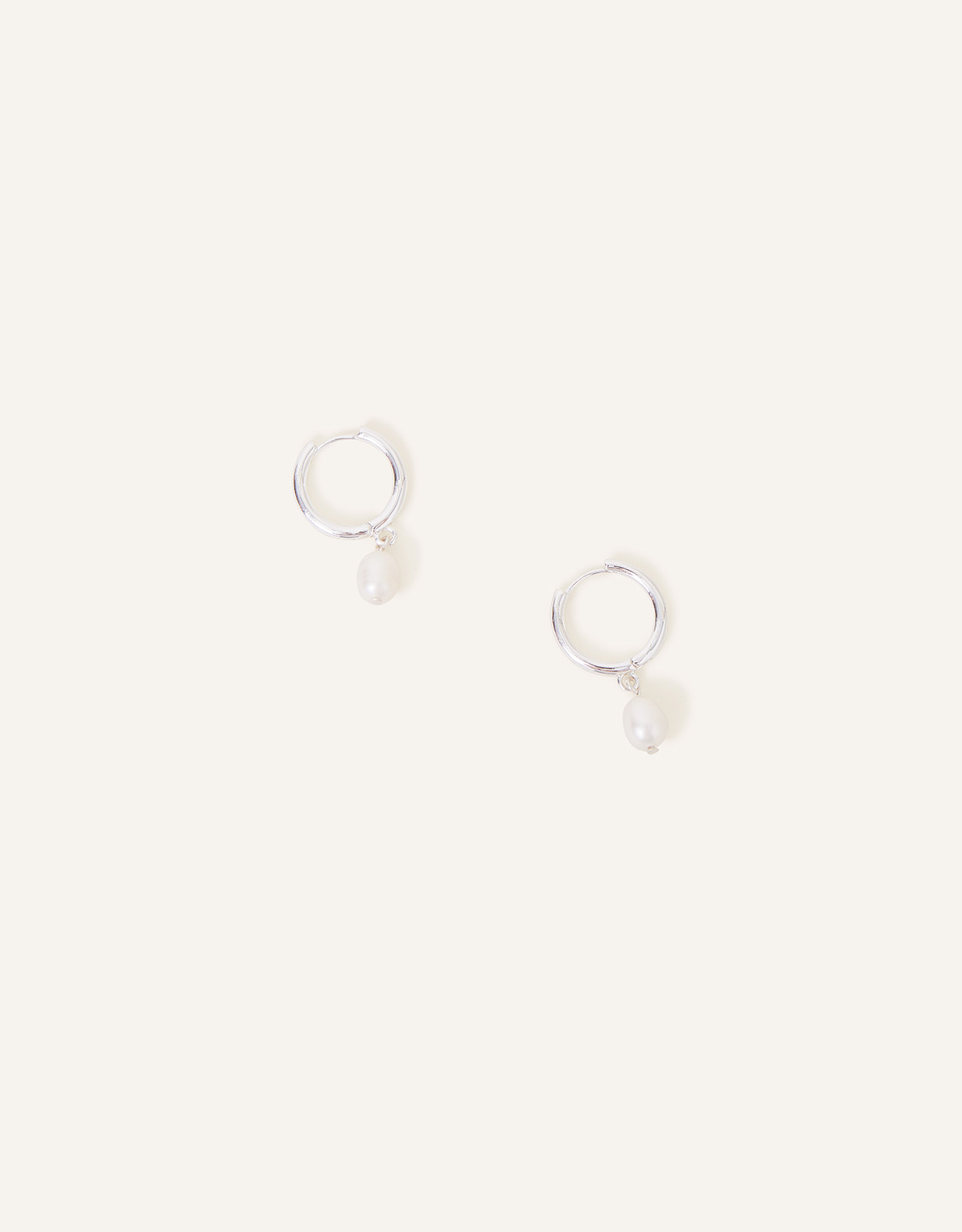 Accessorize Women's Sterling Silver-Plated Pearl Drop Earrings