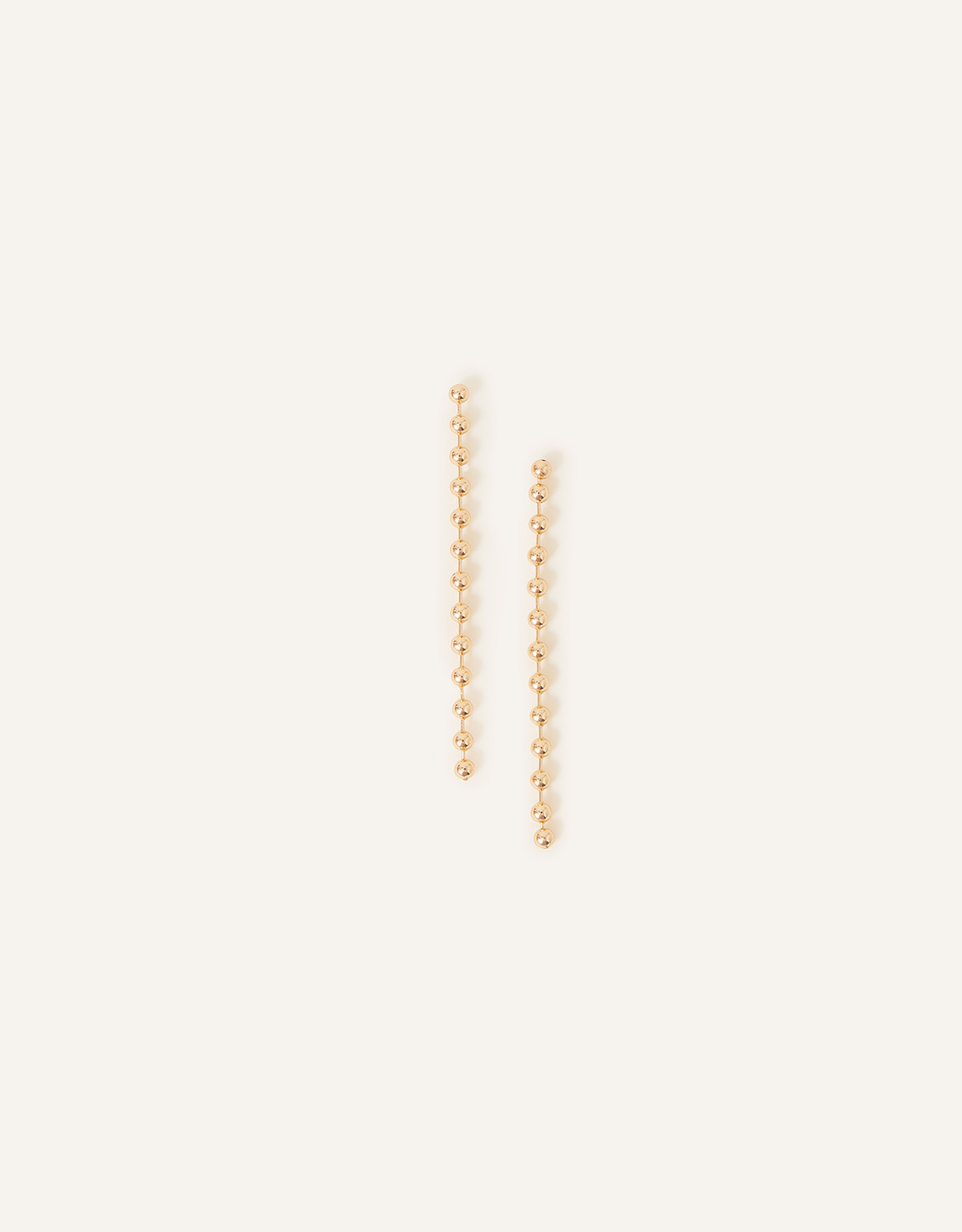 Accessorize Bead Long Drop Earrings