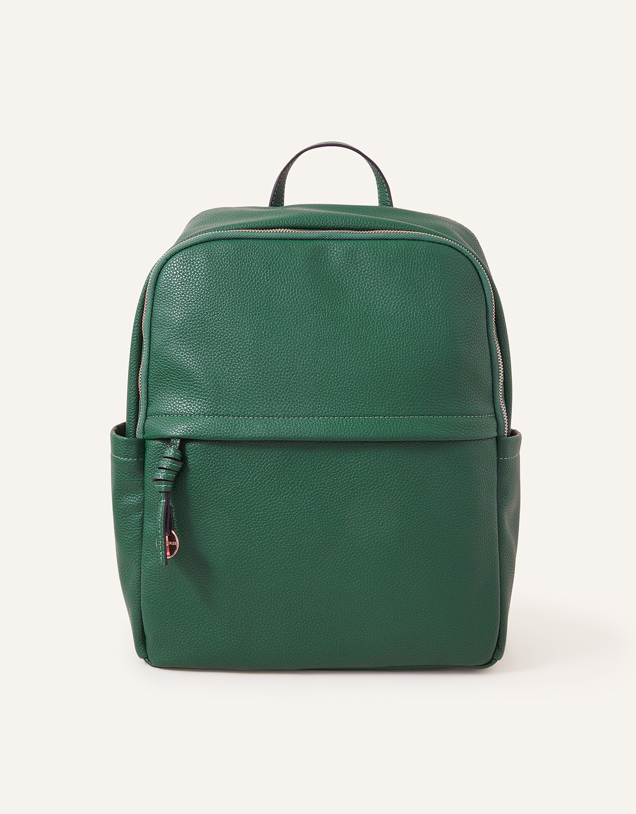 Accessorize Green Smart Zip Around Backpack, Size: 29x34cm
