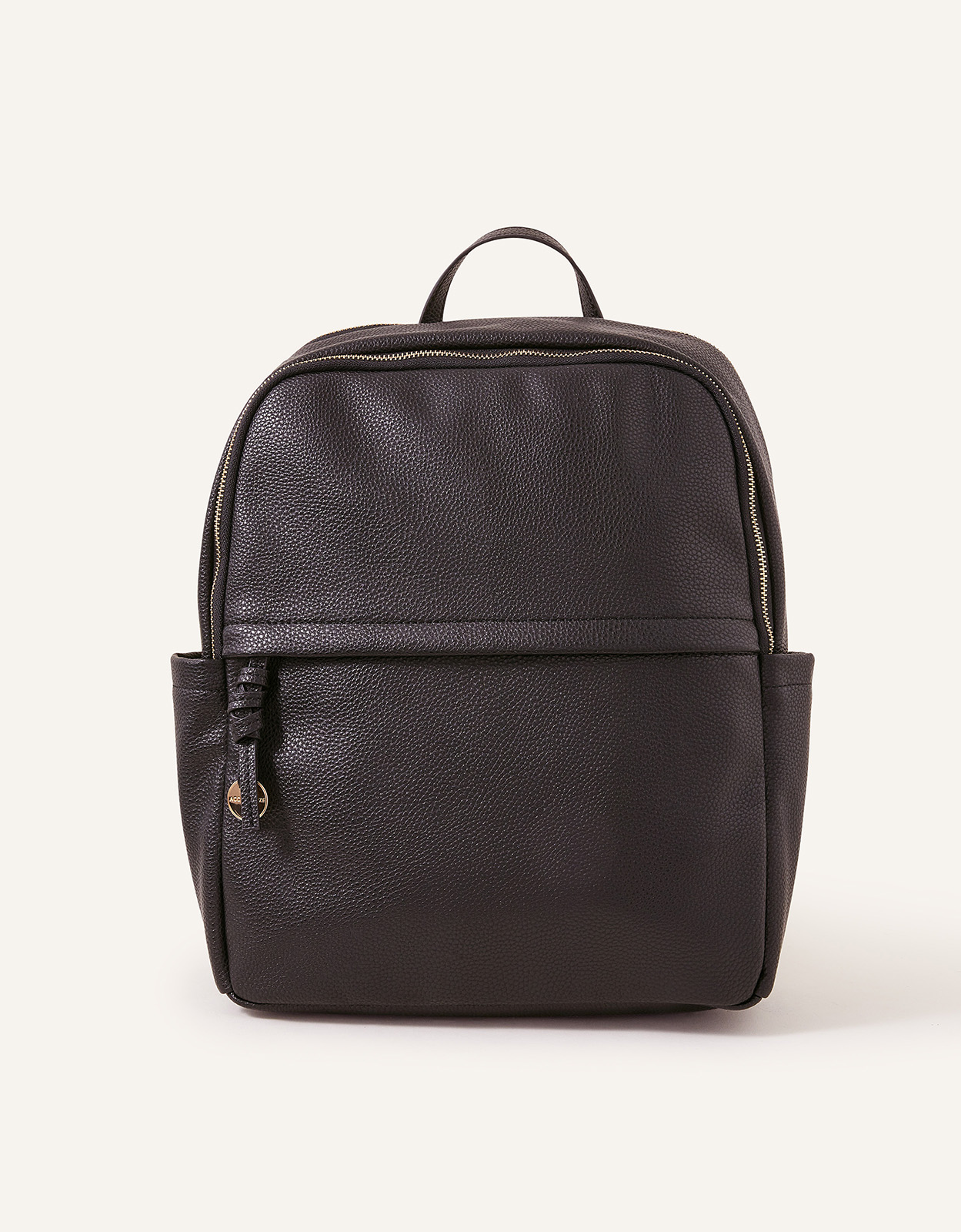 Accessorize Black Smart Zip Around Backpack, Size: 29x34cm