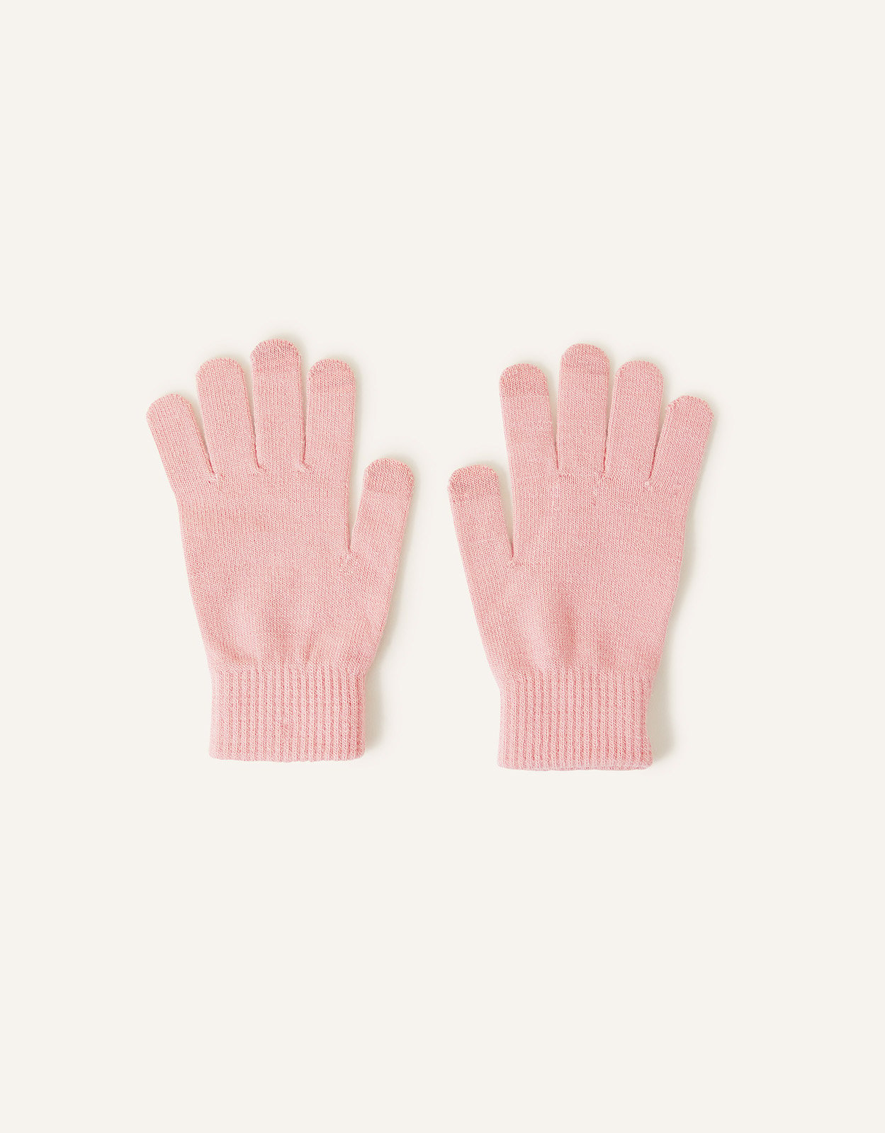 Accessorize Pink Super Stretch Touch Gloves, Size: One Size