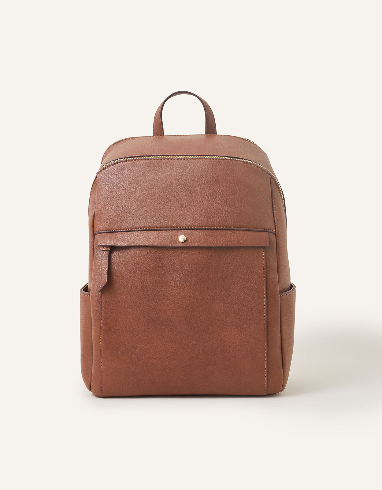 Accessorize Women's Tan Brown Smart Sammy Backpack, Size: 36x28cm