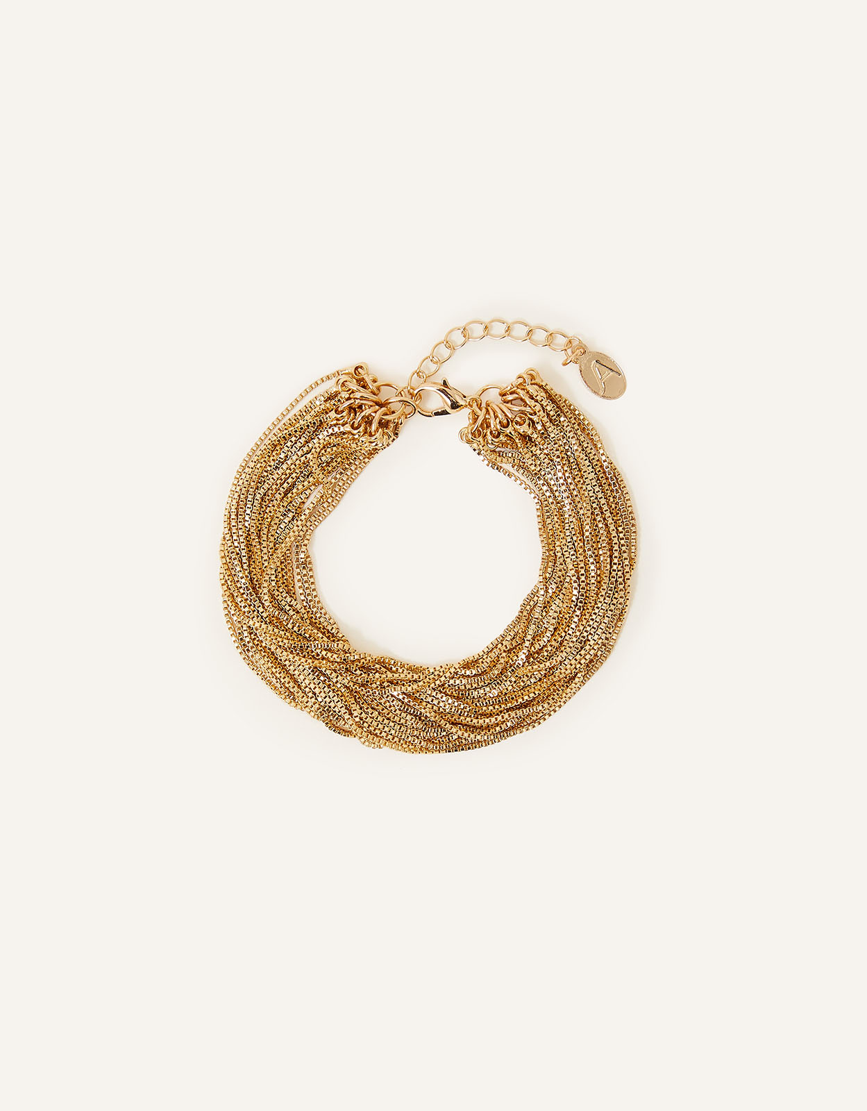 Accessorize Women's Multi Chain Clasp Bracelet, Size: L 18 cm