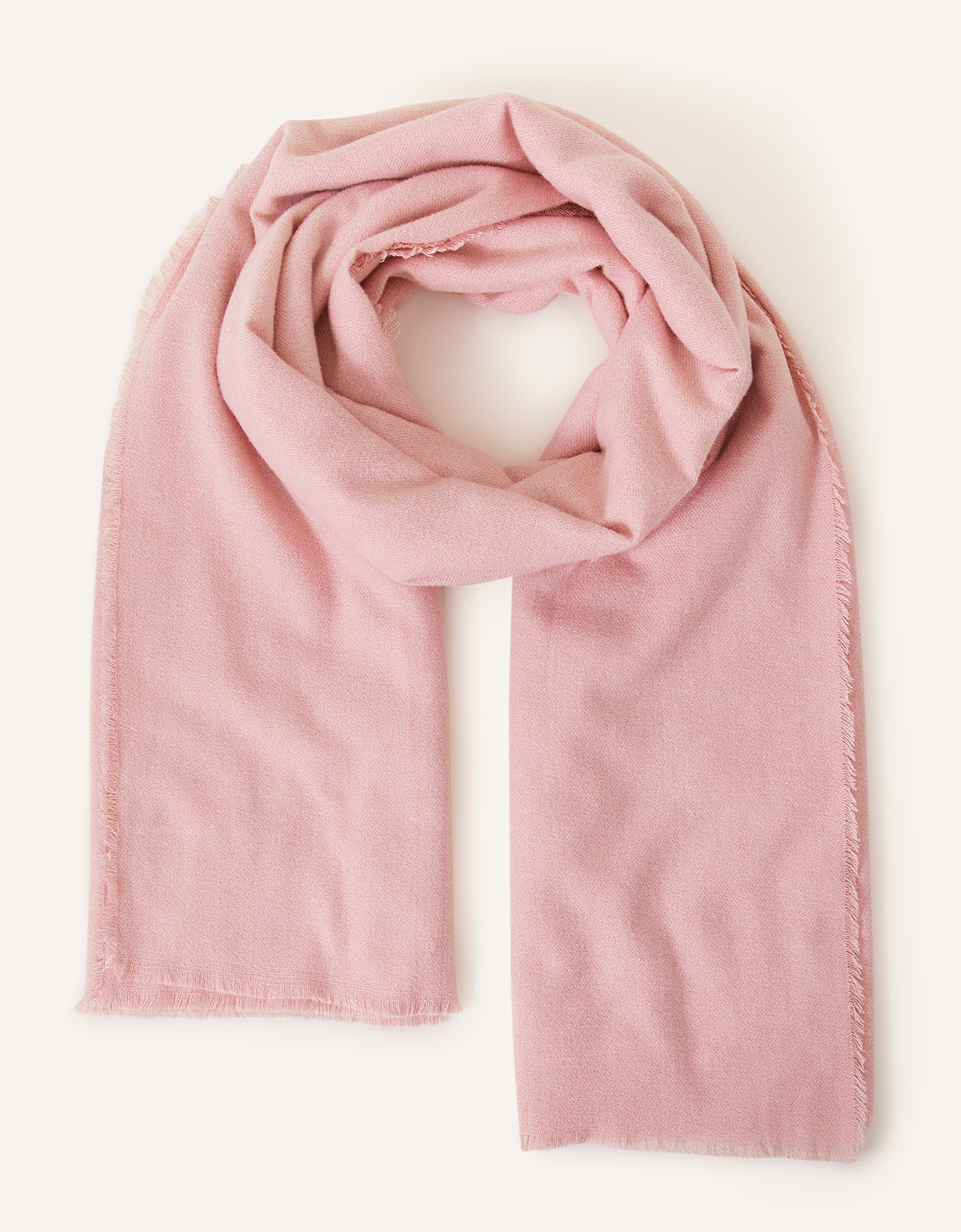 Accessorize Women's Light Pink Grace Super-Soft Blanket Scarf, Size: 100x180cm