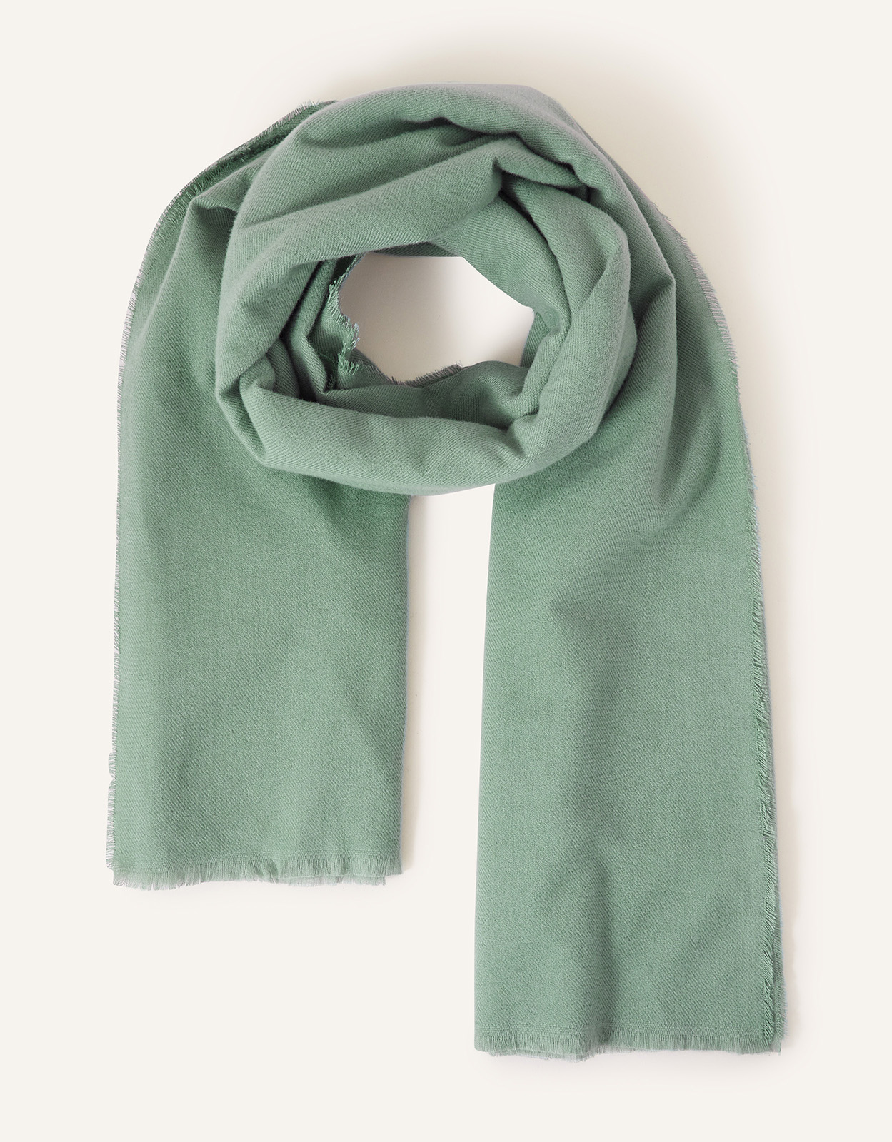 Accessorize Women's Light Green Grace Super-Soft Blanket Scarf, Size: 100x180cm