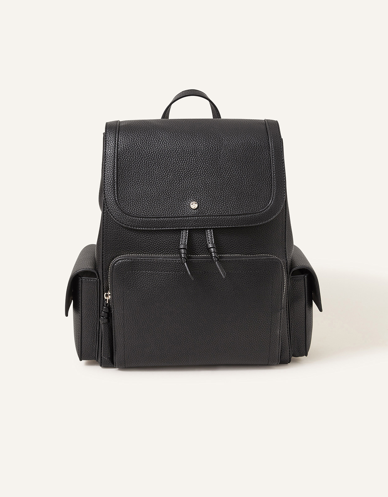 Accessorize Black Multi Pocket Laptop Backpack, Size: 35x29cm